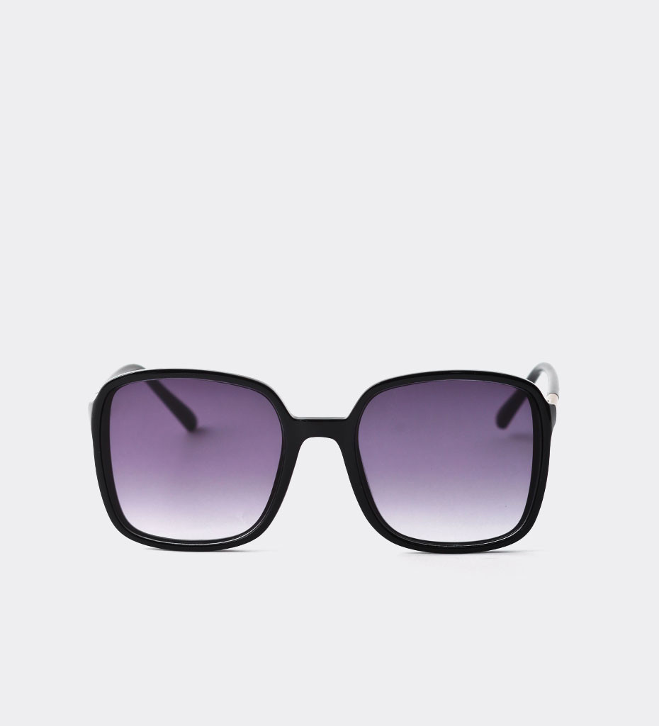 Duże czarne okulary oversize 2021