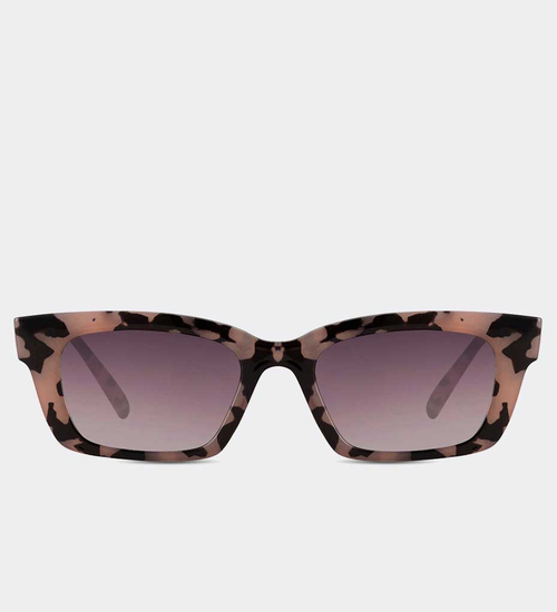 Prostokątne panterka drobna twarz okulary przeciwsłoneczne Portland Panther Light