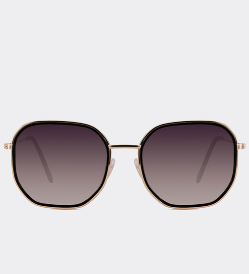 Okulary słoneczne oversize UV400 Kyoto Black