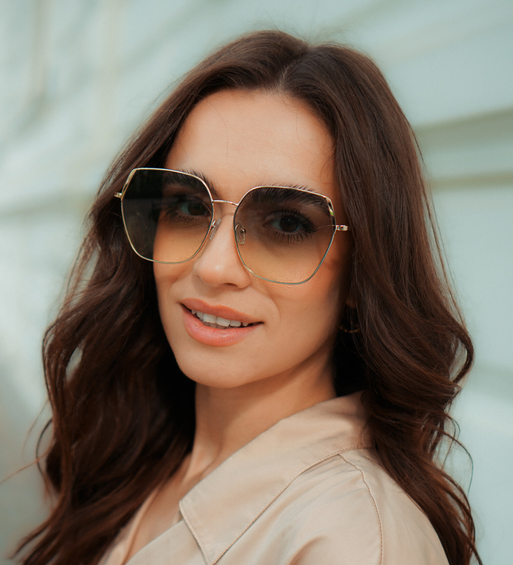 Klasyczne okulary przeciwsłoneczne oversize UV400 Haiti Green