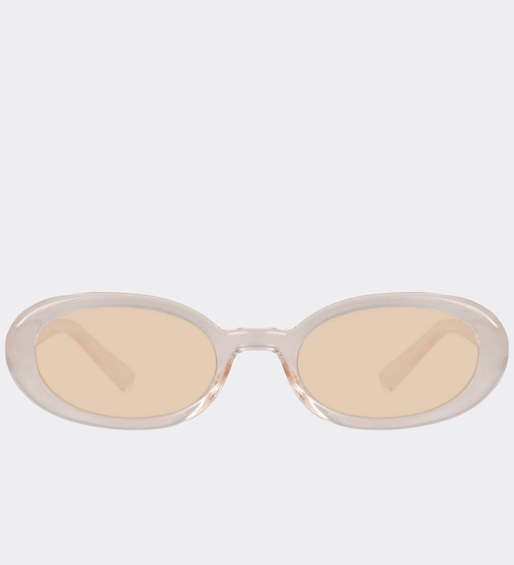 Owalne modne okulary przeciwsłoneczne Indiana Beige