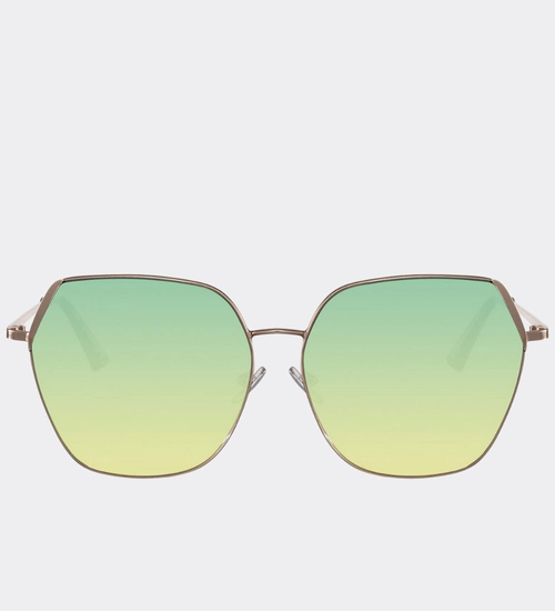 Klasyczne okulary przeciwsłoneczne oversize UV400 Haiti Green