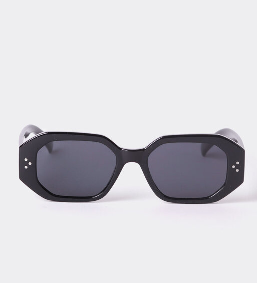 Modne okulary z filtrem polaryzacyjnym w stylu lat 90. Mecca Black